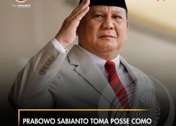 Prabowo Sabianto toma posse como novo presidente da Indonésia