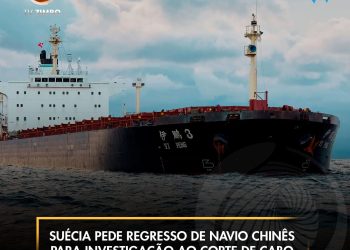 Suécia pede regresso de navio chinês para investigar corte de cabo submarino