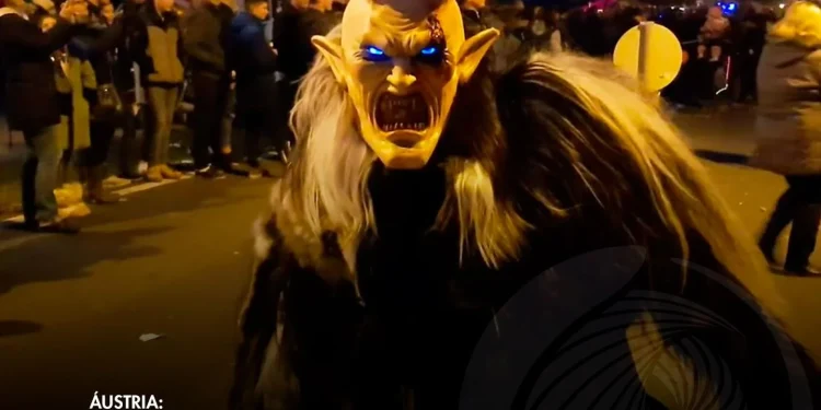 Criaturas demonícas “invadem” a cidade em desfile de Krampus