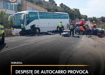 Despiste de autocarro provoca três mortes em Hadsel