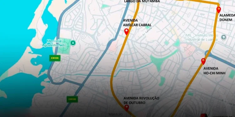 Vias interditadas durante o evento