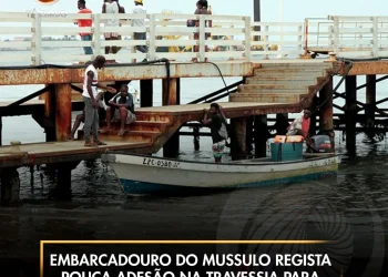 Embarcadouro do Mussulo regista pouca aderência na travessia para a península