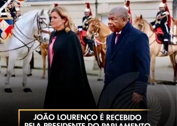João Lourenço é recebido pela presidente do Parlamento francês