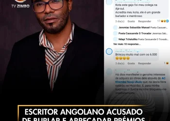 Escritor angolano acusado de burlar e arrecadar prémios “fantasmas”