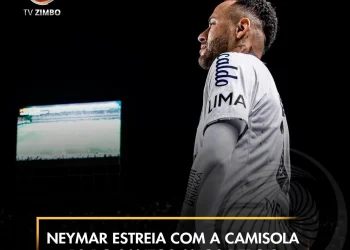 Neymar estreia com a camisola 10 do Santos anos depois