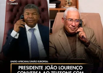 Presidente João Lourenço conversa ao telefone com António Costa