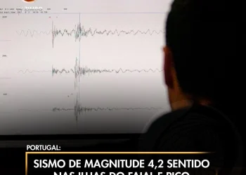 Sismo de Magnitude 4,2 sentido nas ilhas do Faial e Pico em Açores