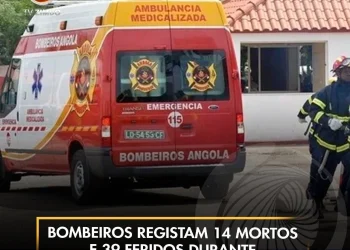 Bombeiros registam 14 mortos e 39 feridos durante o fim-de-semana