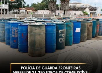 Polícia de Guarda Fronteiras apreende 21.250 litros de combustível em Cabinda