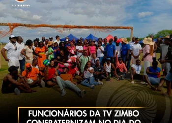 Funcionários da TV Zimbo confraternizam no dia do trabalhador
