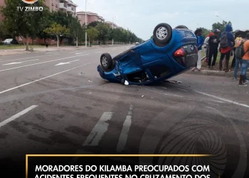 Moradores do Kilamba preocupados com acidentes frequentes no cruzamento dos quarteirões C e B