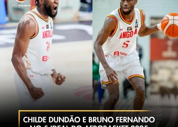 Childe Dundão e Bruno Fernando no 5 ideal do Afrobasket 2025