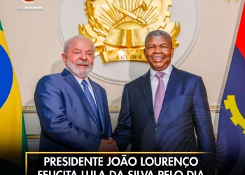Presidente João Lourenço felicita Lula da Silva pelo Dia da Independência do Brasil