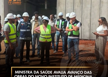 Ministra da Saúde avalia avanço das obras do novo Instituto de Medicina Forense no Camama