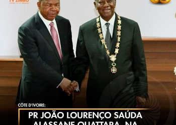 PR João Lourenço sauda Alassane Ouattara na sua investidura
