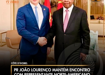 PR João Lourenço mantém encontro com representante norte-americano em Abidjan