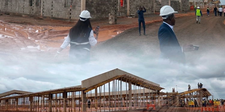 Ministra da Saúde constata obras do Hospital Pediátrico da Lunda Sul