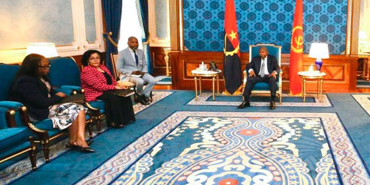 PR João Lourenço recebe Directora Executiva da AUDA-NEPAD, em audiência