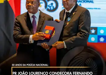 50 anos da Polícia Nacional:  PR João Lourenço condecora Fernando Vaz Torres da Conceição