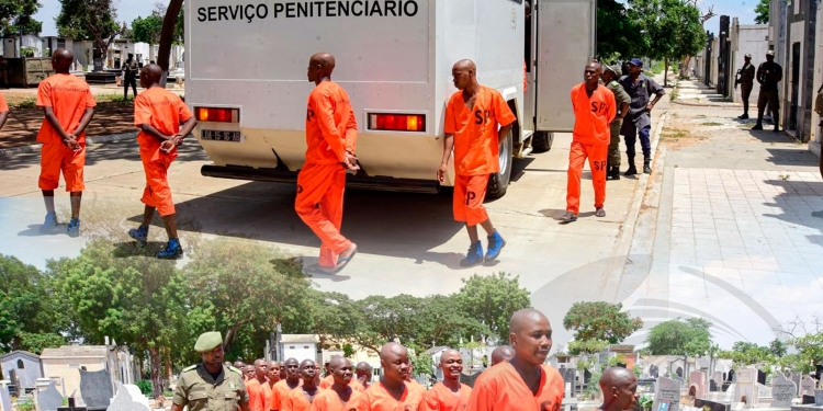 Serviço Penitenciário realiza campanha de limpeza no Cemitério de Santa Ana com participação de reclusos