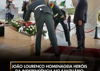 João Lourenço homenageia heróis da independência no Santuário dos Mártires em Argel