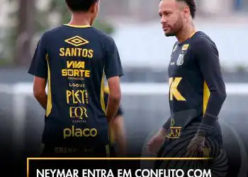 Neymar entra em conflito com Robinho Júnior durante treino