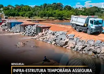 Infra-estrutura temporária assegura trânsito após desabamento no Rio Halo devido as enxurradas