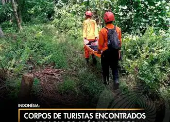 Corpos de turistas encontrados abraçados após morte por erupção de vulcão