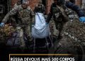 Rússia devolve mais 500 corpos de soldados à Ucrânia