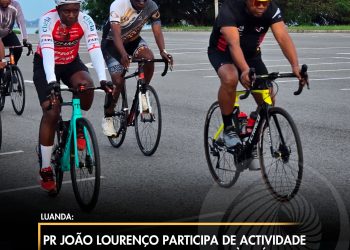 PR João Lourenço participa de actividade de ciclismo e reforça apelo à prática de exercícios físicos