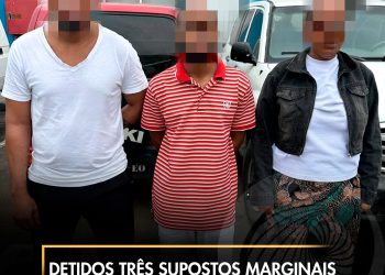 Detidos três supostos marginais altamente perigosos em Viana