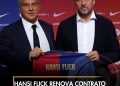 Hansi Flick renova contrato com o Barcelona até 2028