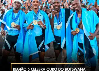 Região 5 celebra ouro do Botswana nos 4×400m em Gaborone
